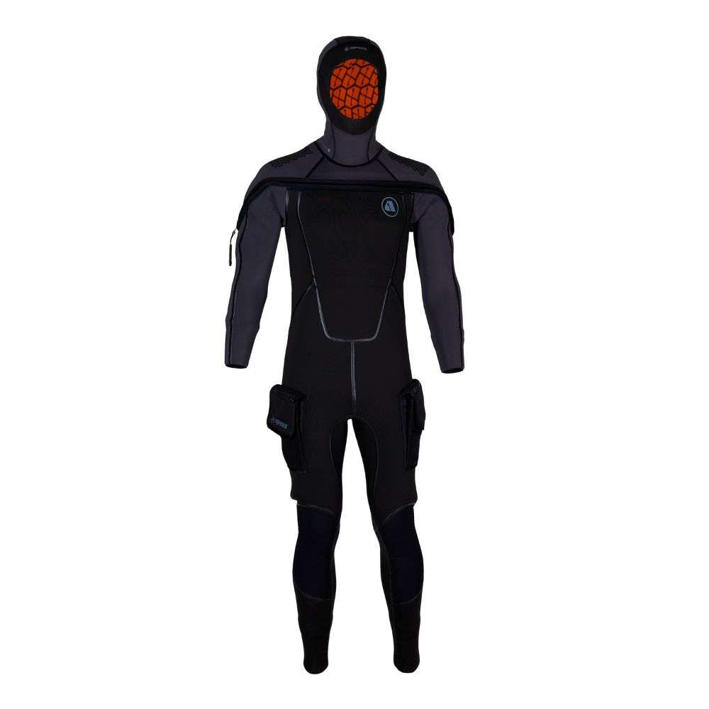 Muta subacquea uomo 900 neoprene 3 mm blu-grigio Muta subacquea uomo 900 neoprene 3 mm blu-grigio