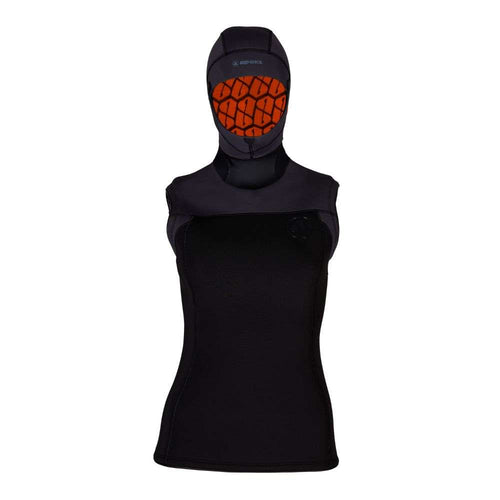 THERMIQ - Gilet con cappuccio da donna 5/3mm